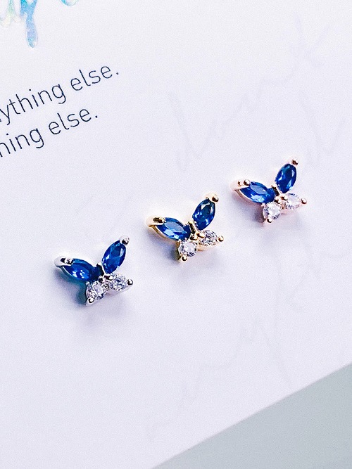 [BLUE] Butterfly Effect Piercing/Earring