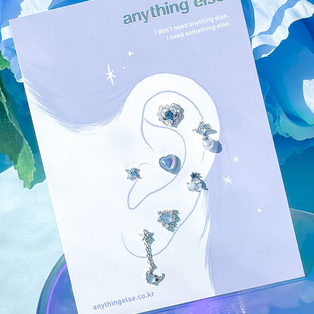 Blue Planet Piercing/Earring SET