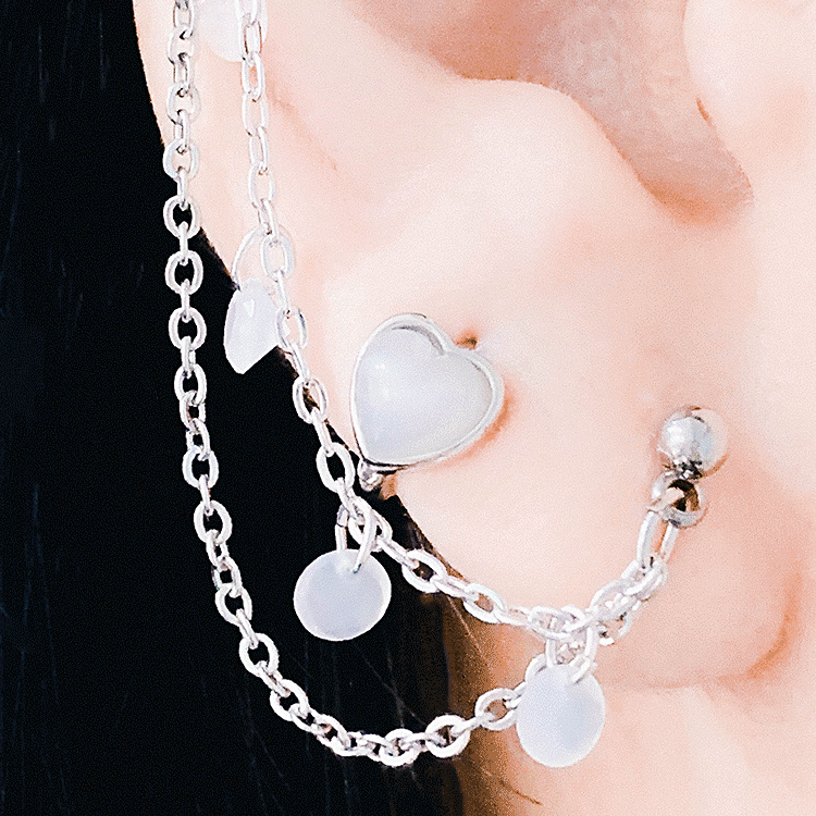 [WHITE] One Touch Adorable Earring