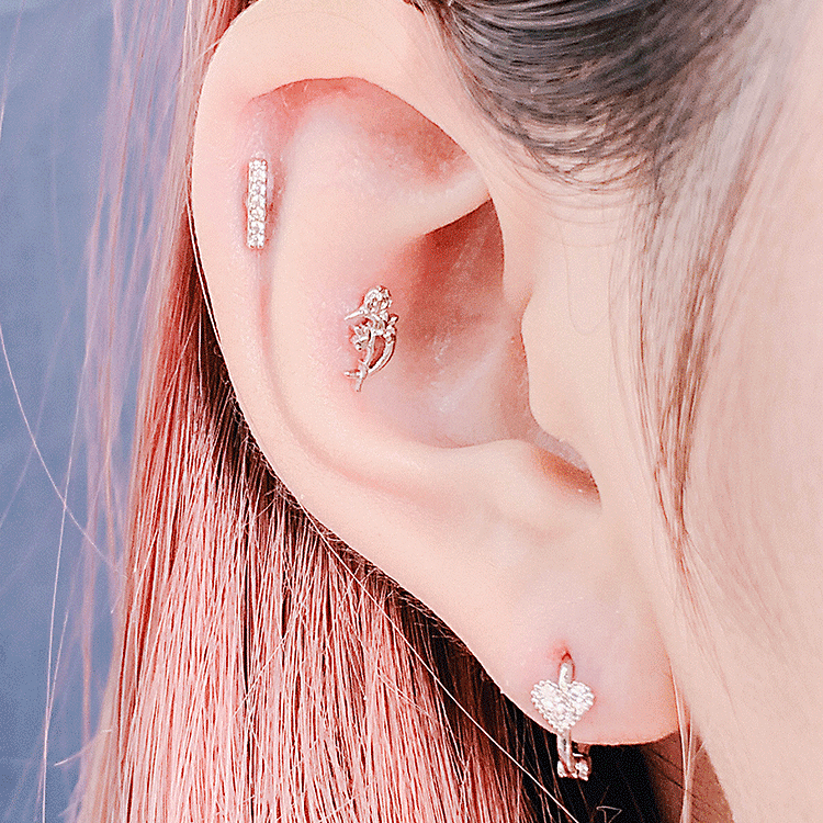 Parallel Piercing/Earring
