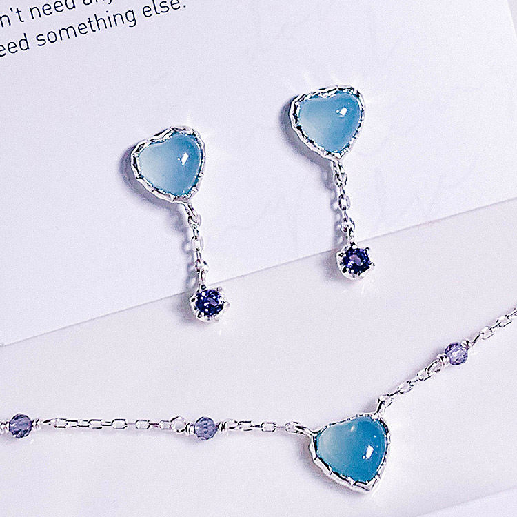 [Silver 925/BLUE] Love Adagio Earring