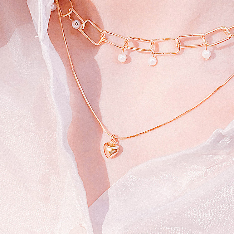 [Silver 925] Plump Heart Necklace
