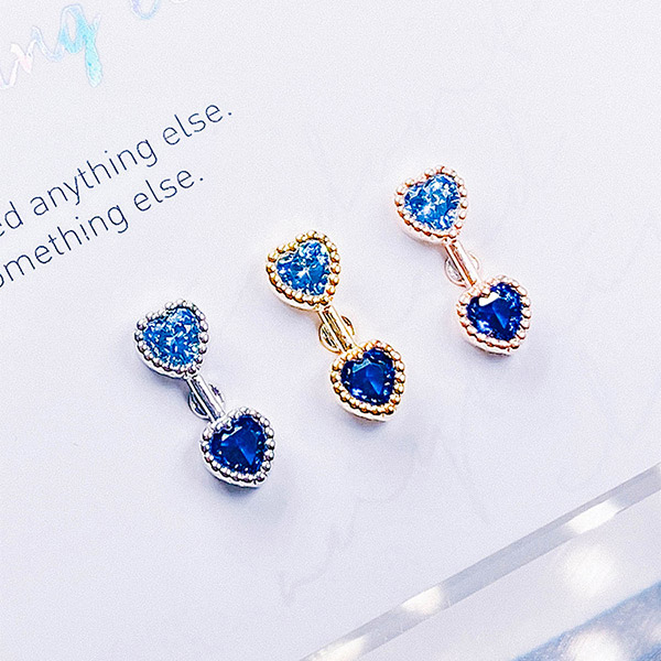 [BLUE] Heart Hook! Piercing/Earring