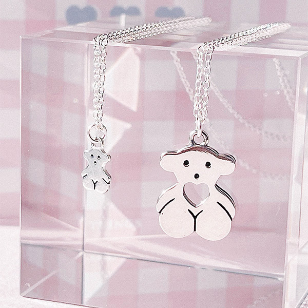 [Silver 925] Teddy Bear Necklace