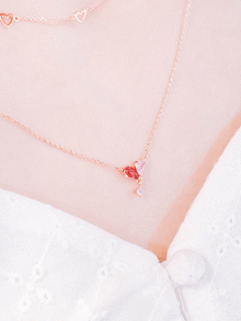 [Silver 925/PINK] Focus on you Necklace