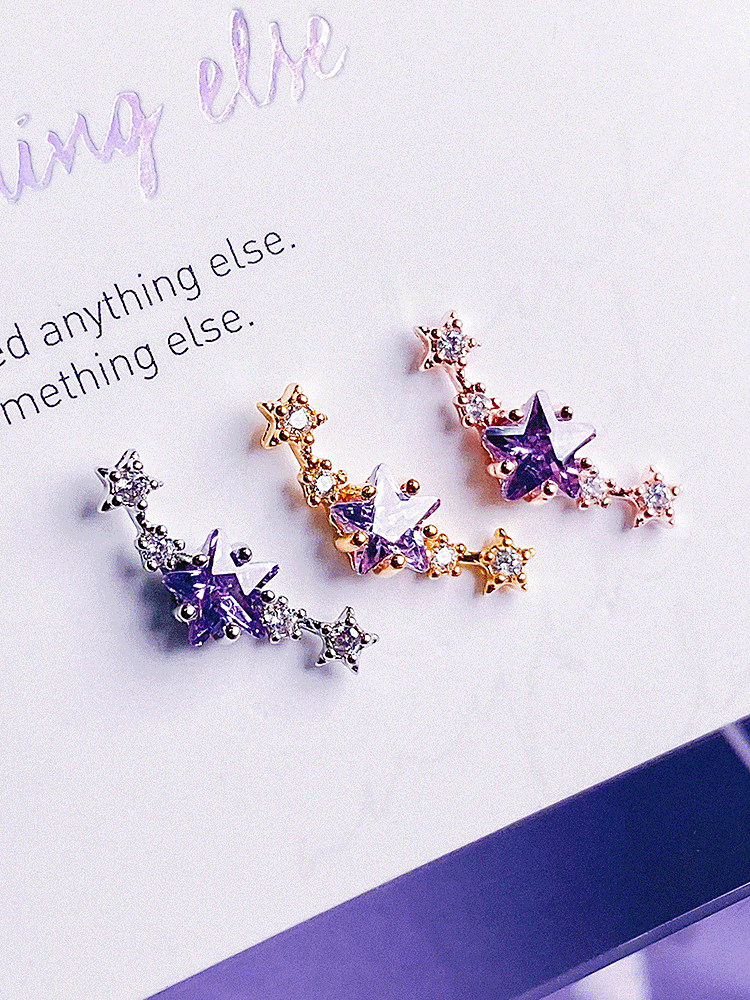 [VIOLET] Pansy Piercing/Earring