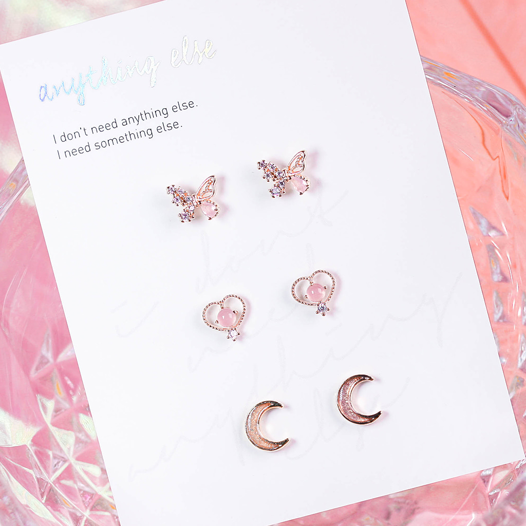 Scent of the Pink Fairy Earring SET