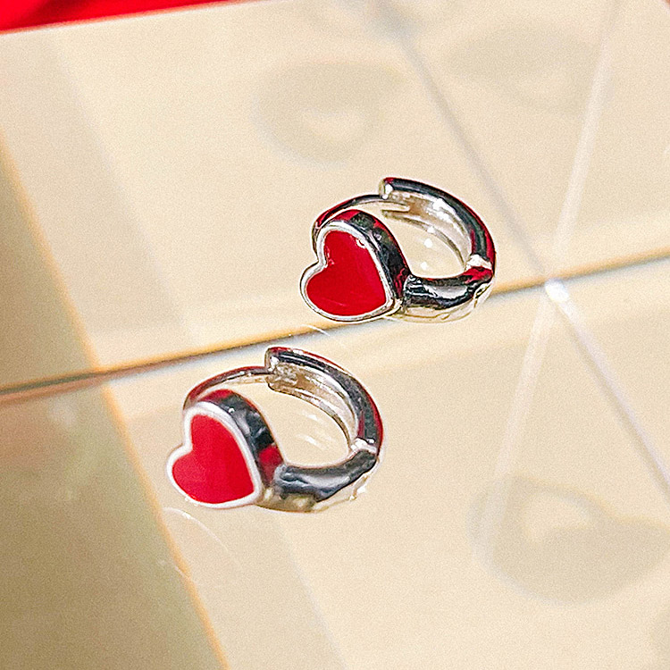 [Silver 925/RED] Fond Earring