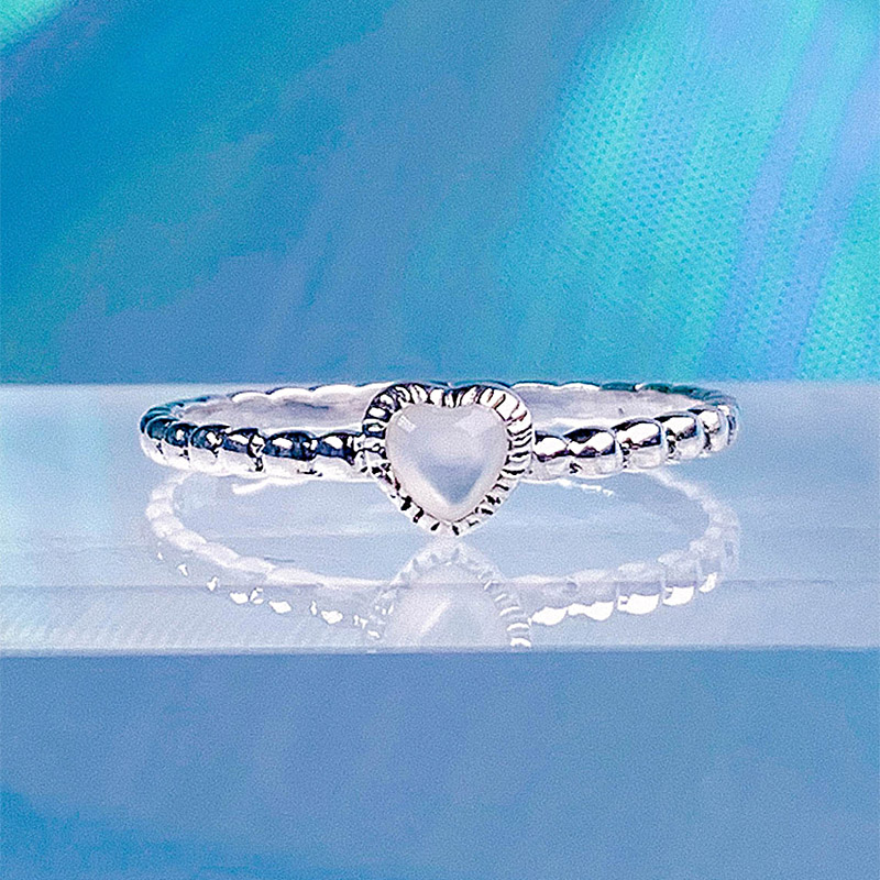 [Silver 925] Pearl Heart Ring