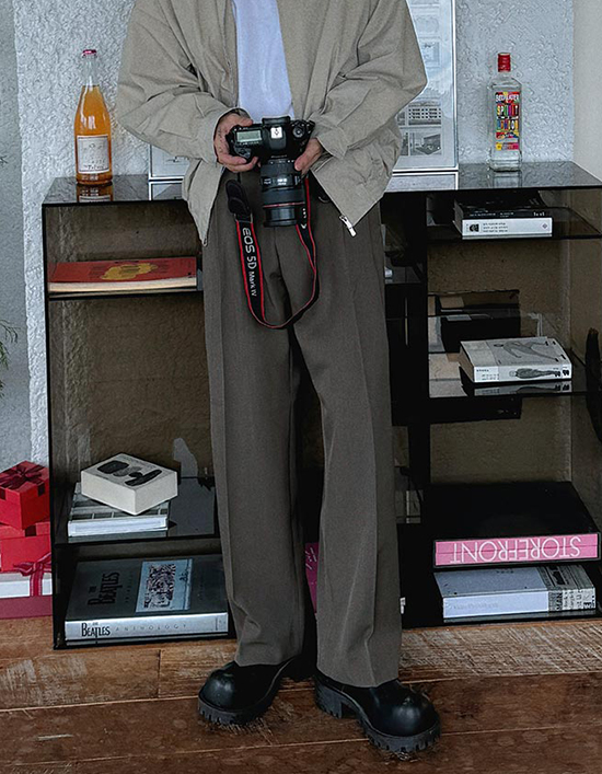 パンツ ASCLO Pledienne Two Tuck Wide Slacks (3color) ASCLO Pledienne Two Tuck Wide Slacks (3color) - ASCLO