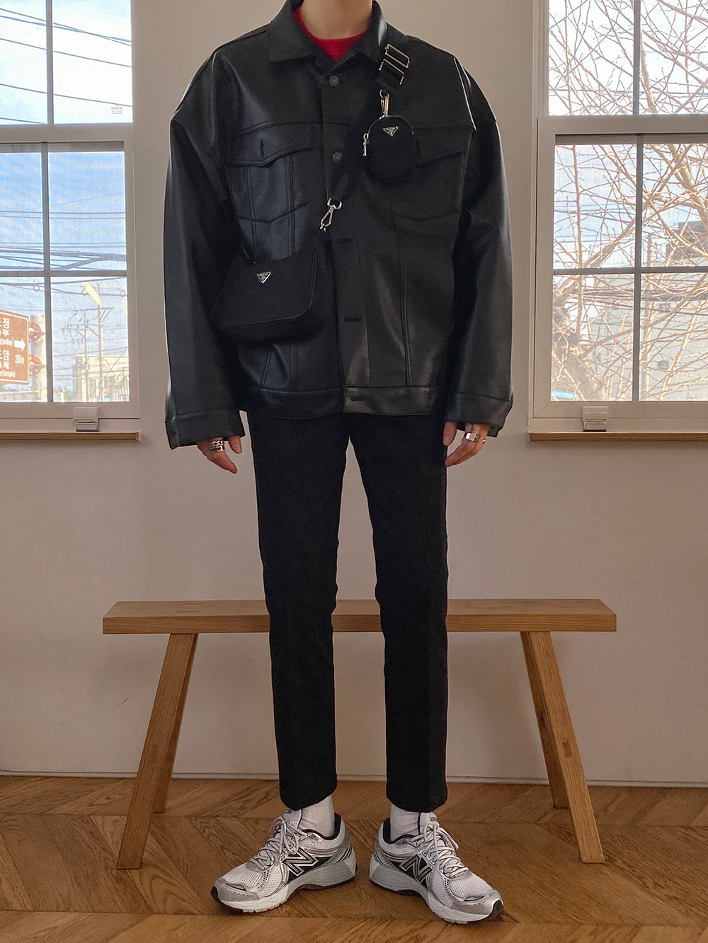 Asclo Fit Saint Leather Jacket