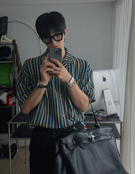 Fitted Double Breasted Jacket (BL-002-A-BLACK)