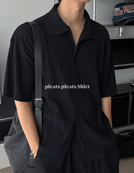short sleeve shirt - 애즈클로
