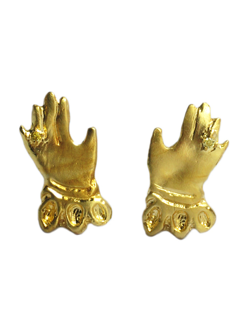 Gold Hands Earring