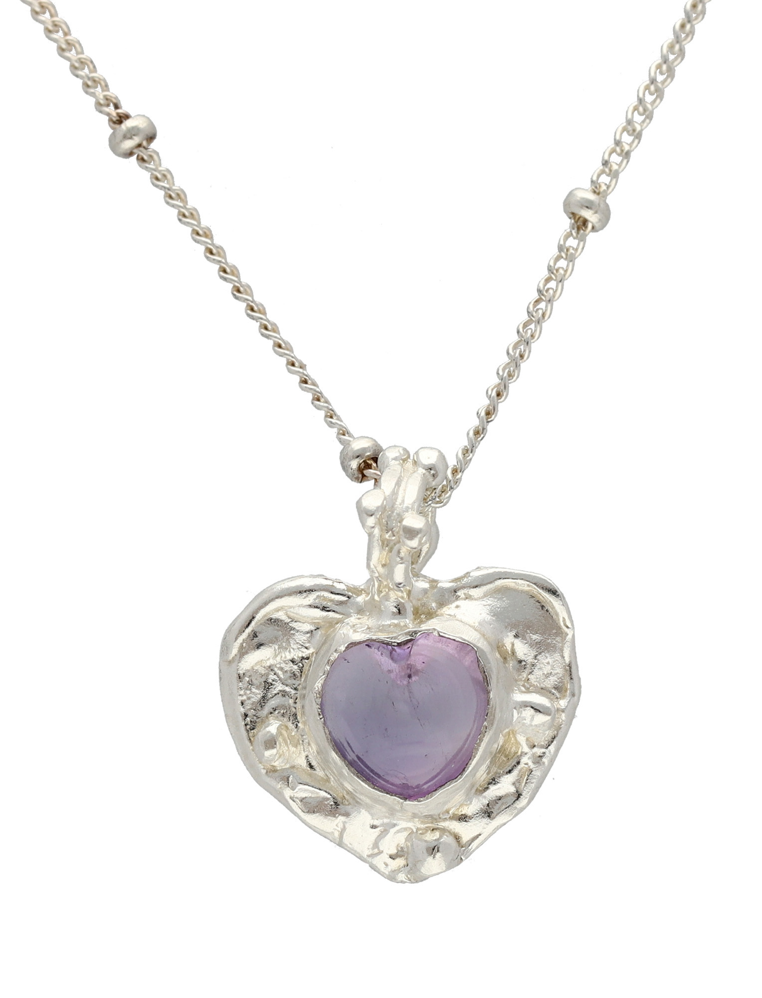Follow Your Heart Necklace (Pink Amethyst)