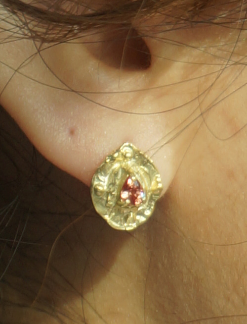 Sapphire Pear Earring