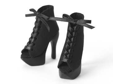 Lace-up heels : Black