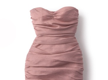 핑크 셔링 드레스 세트