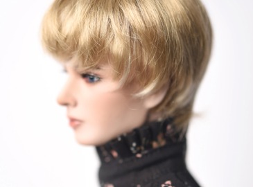 WIG : Mohair-Short Wave Blond (5-6 inchs)