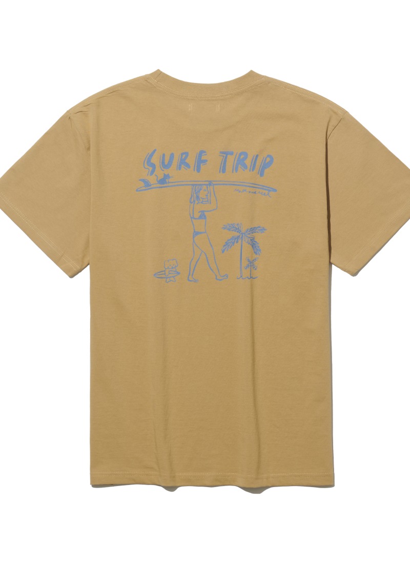 [T-shirt] Surf Trip - Mustard
