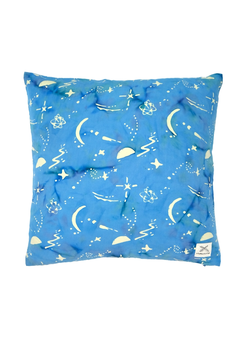 [Hand Dyed Cushion Cover] Moon Night - Galaxy Blue