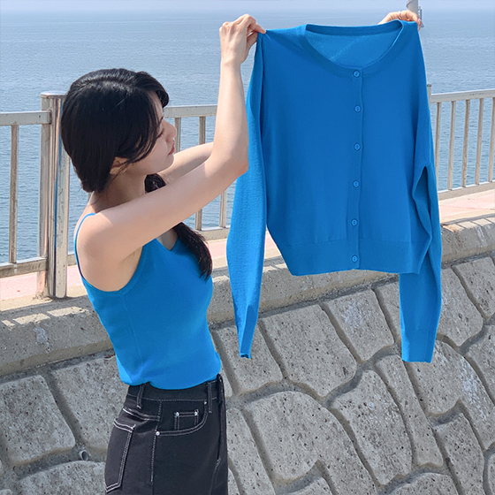 Newもっと薄手の5カラー💙日焼け/エアコン対策]サマークール