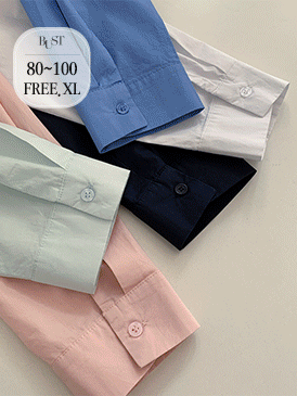 에브리 컬러 코튼셔츠 (5color,봄,기본,가둘레,루즈핏)