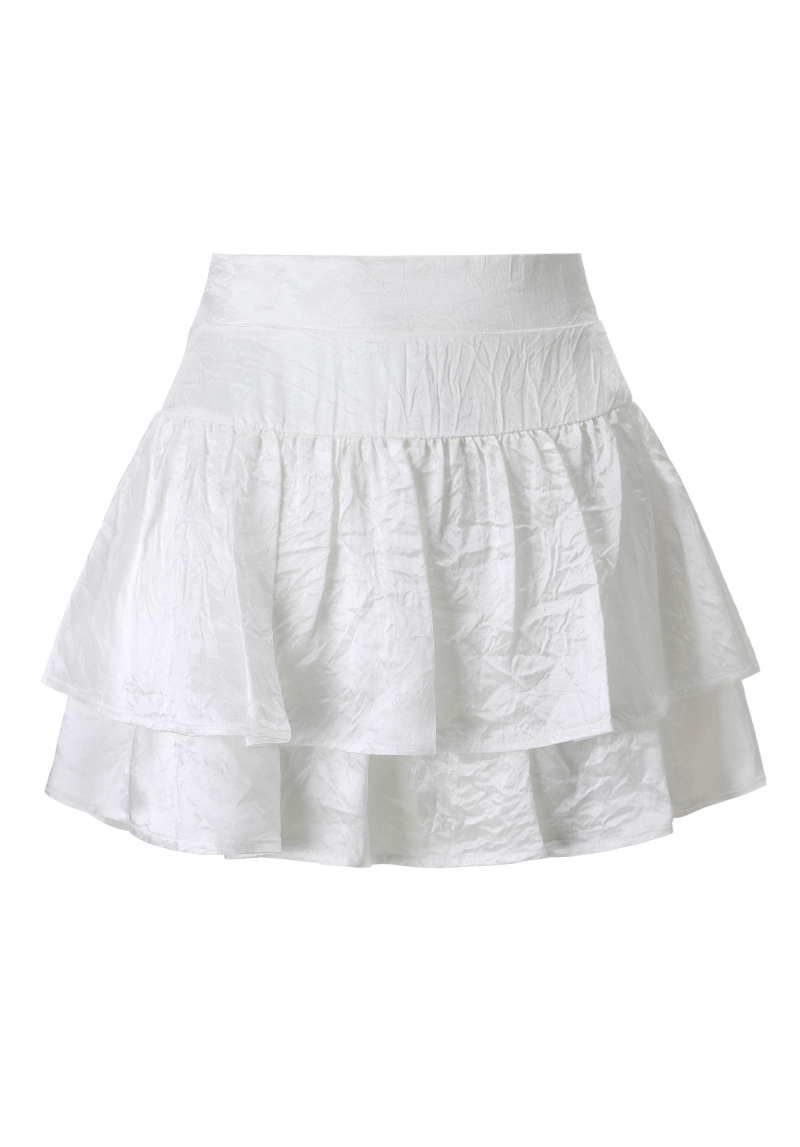 ミニスカート ホワイト 商品カラー画像-S1L5