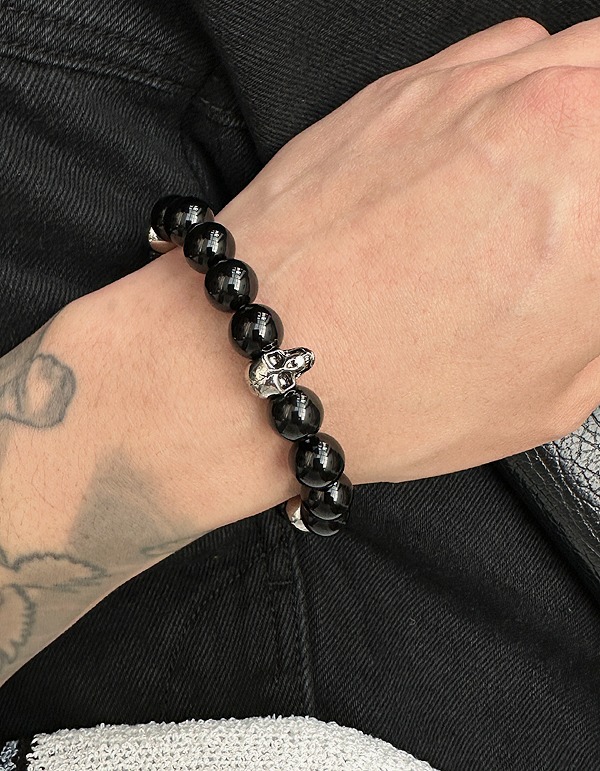 No.0138 skull bead bracelet