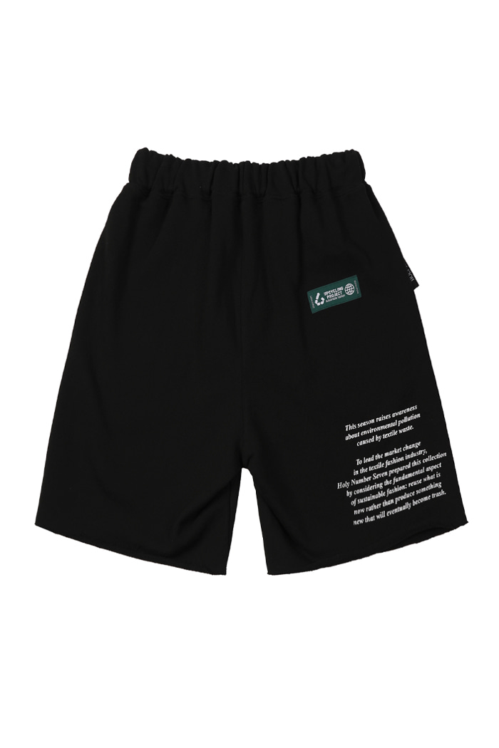CHANGE IS IN OUR HANDS CAMPAIGN HALF PANTS_BLACK
