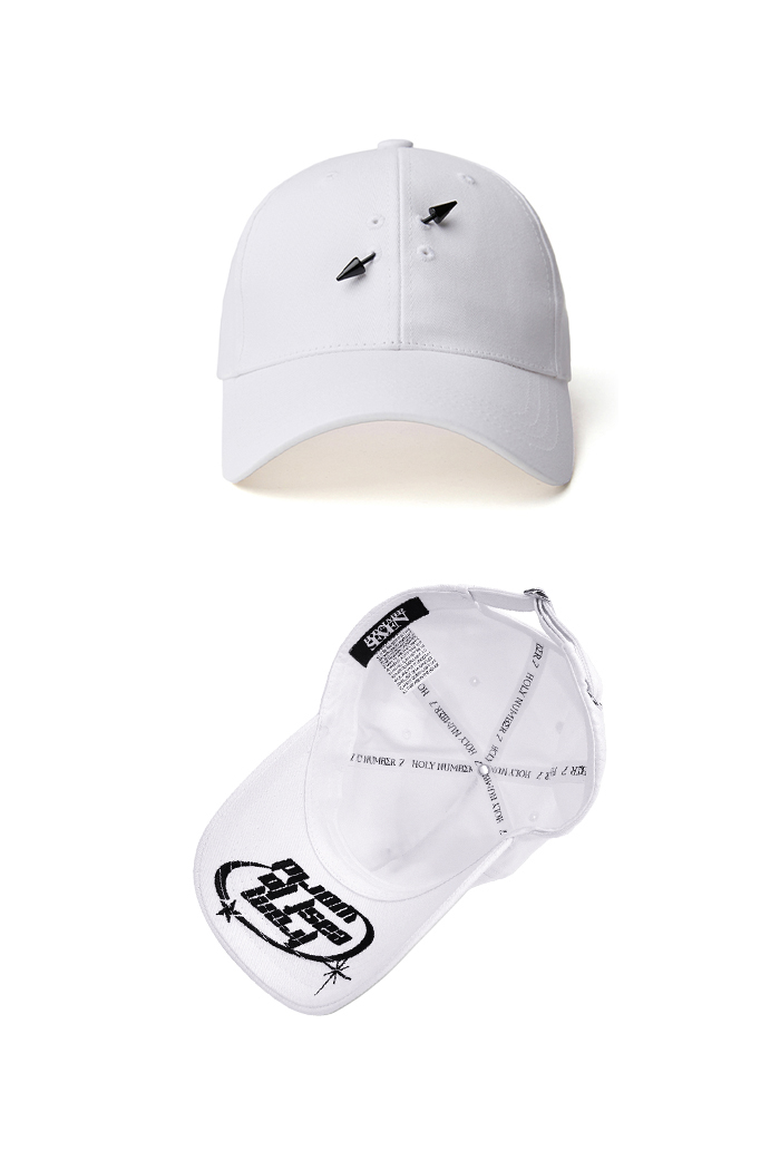 HOLYNUMBER7 X DKZ SIMPLE BALL CAP _ WHITE