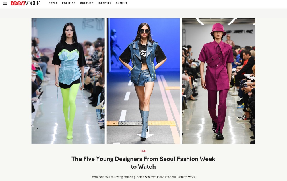 Teen Vogue에서 눈여겨보는 서울 패션위크 디자이너 5