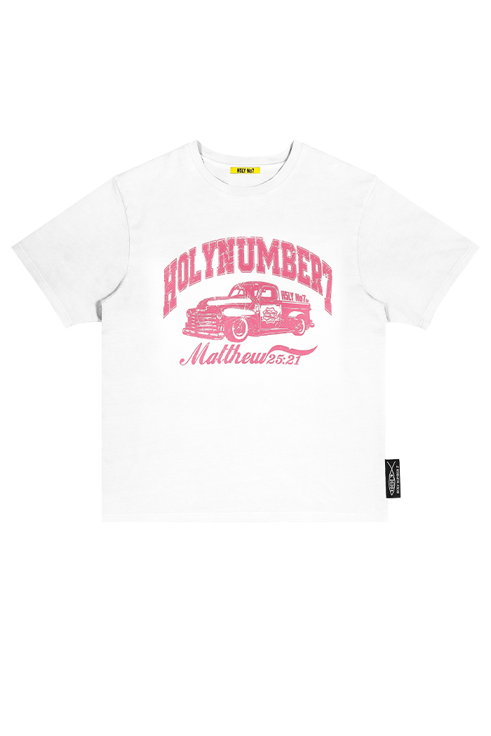 PIGMENT DYED OVER-FIT T-SHIRT CAR_WHITE