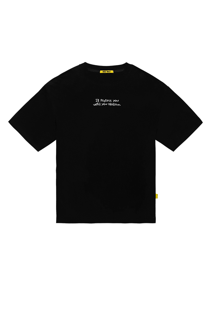 HOLYNUMBER7 X CHOI BYUNGCHAN LETTERING GRAPHICS T-SHIRT_BLACK