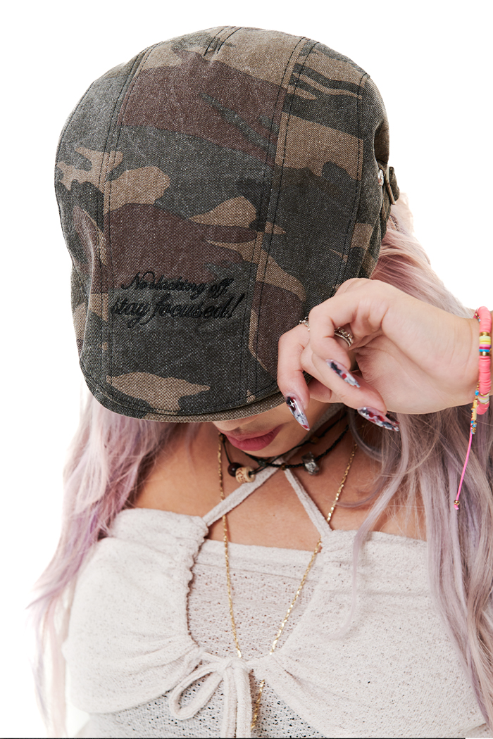 [CocaNButter] Camouflage Pattern Flat Cap