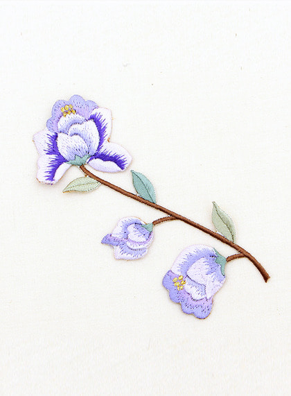 73-888 블루밍 꽃 자수장식_퍼플(154914)