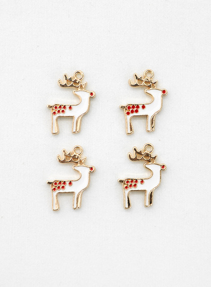 4개]크리스마스 금색장식- 사슴[1172](155146)