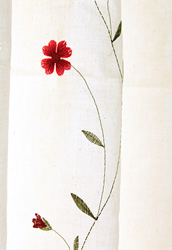 워싱광목/자수원단]붉게물든꽃(네츄럴)(118714)