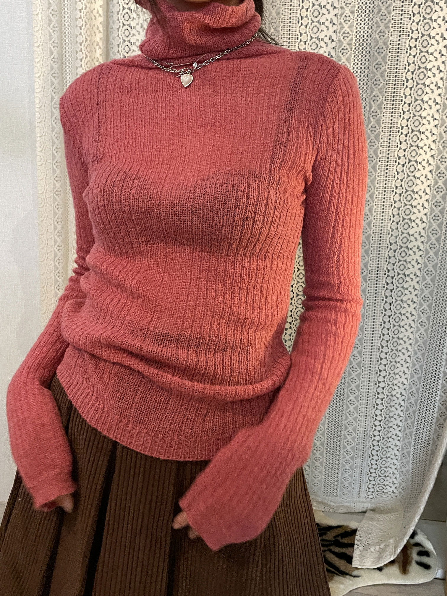 light color pola knit