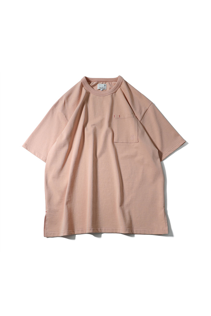 22SS Lawrence Short Sleeve Pocket T-shirt Peach