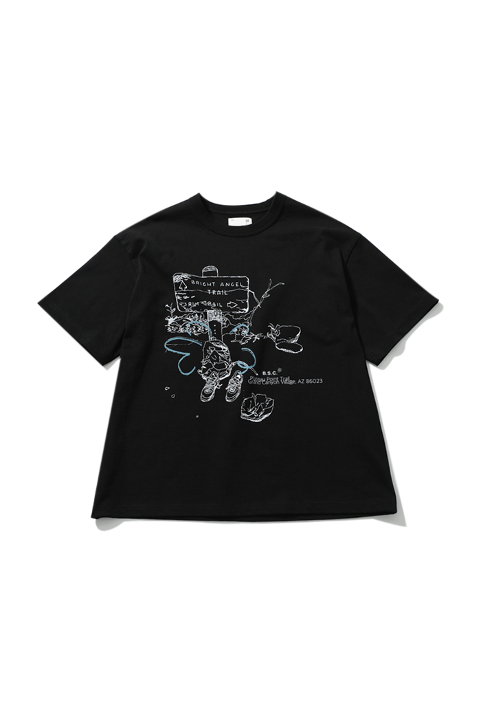 23 B.S.C Graphic T-Shirts Plateau Point Black