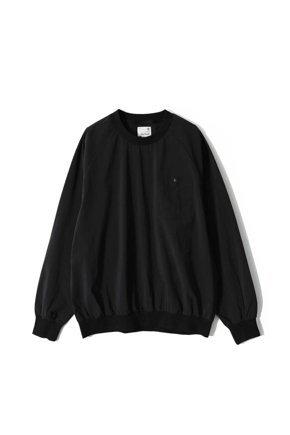 Jameson Long Woven Pullover Shirt Black