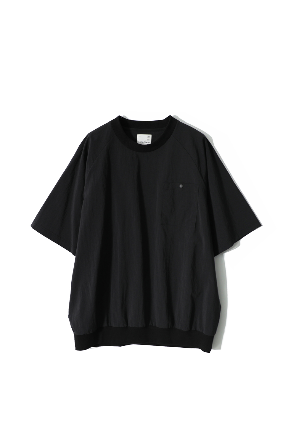 Jameson Short Woven Pullover Shirt Black