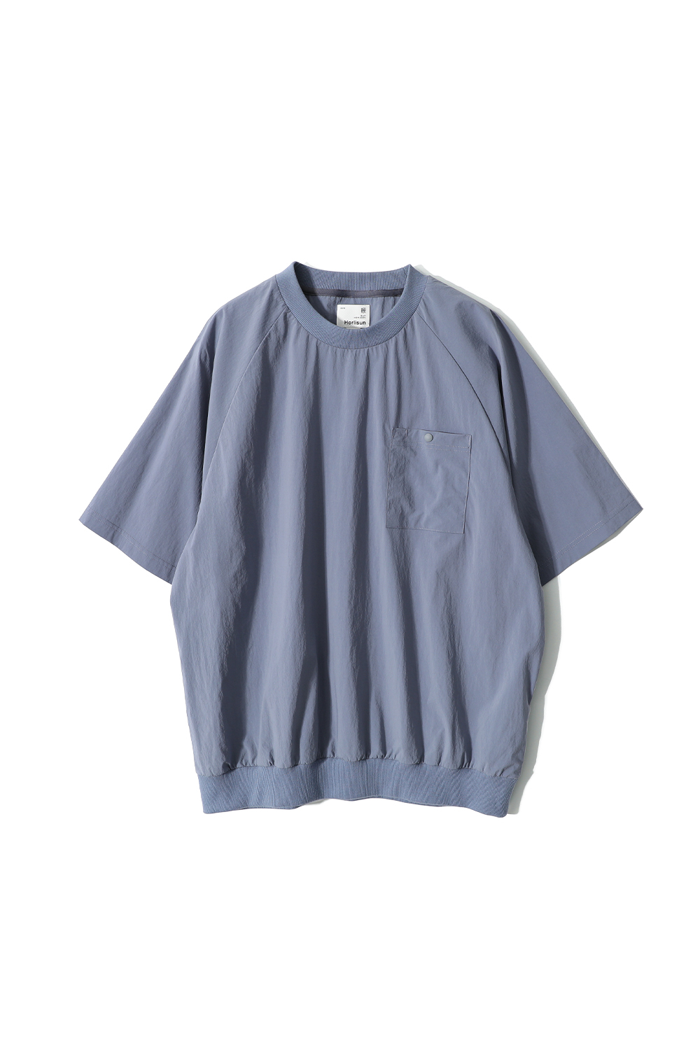 Jameson Short Woven Pullover Shirt Blue