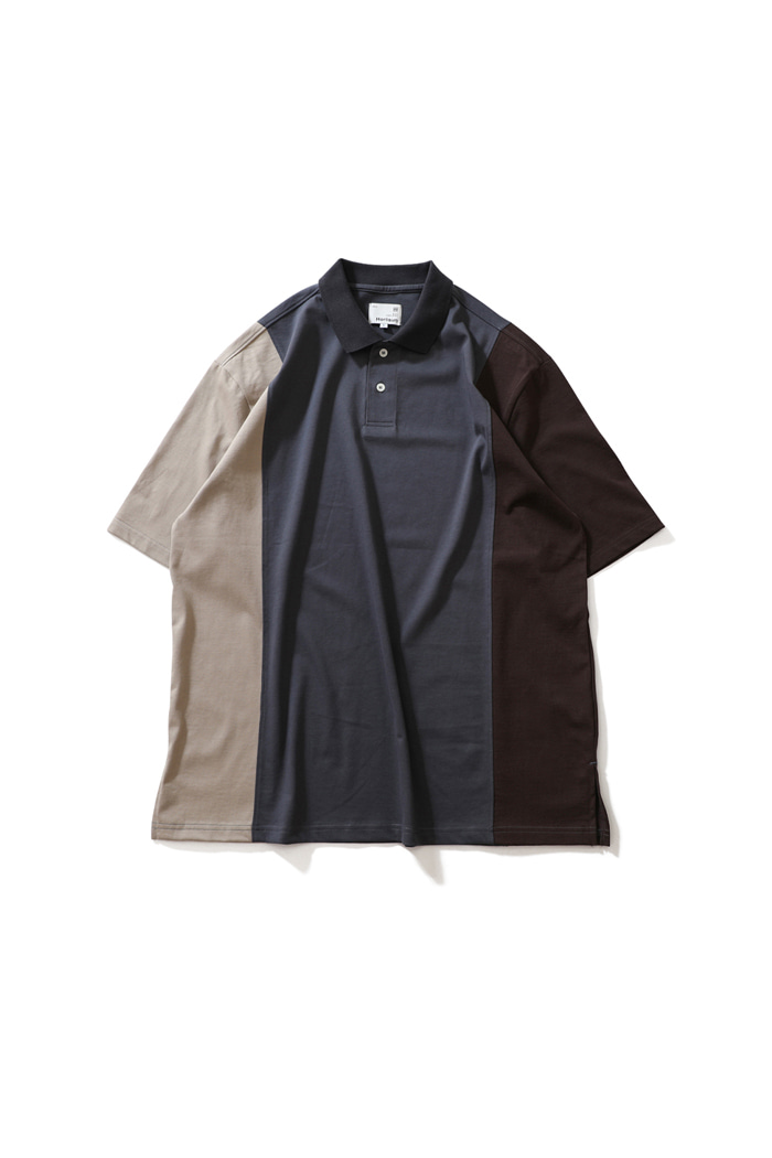 21SS Sumerset Color Balance Pullover Shirts Charcoal Beige