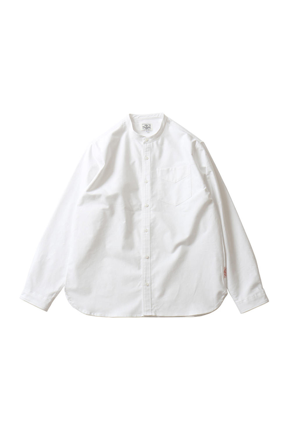Success Stand Collar Oxford Shirts White