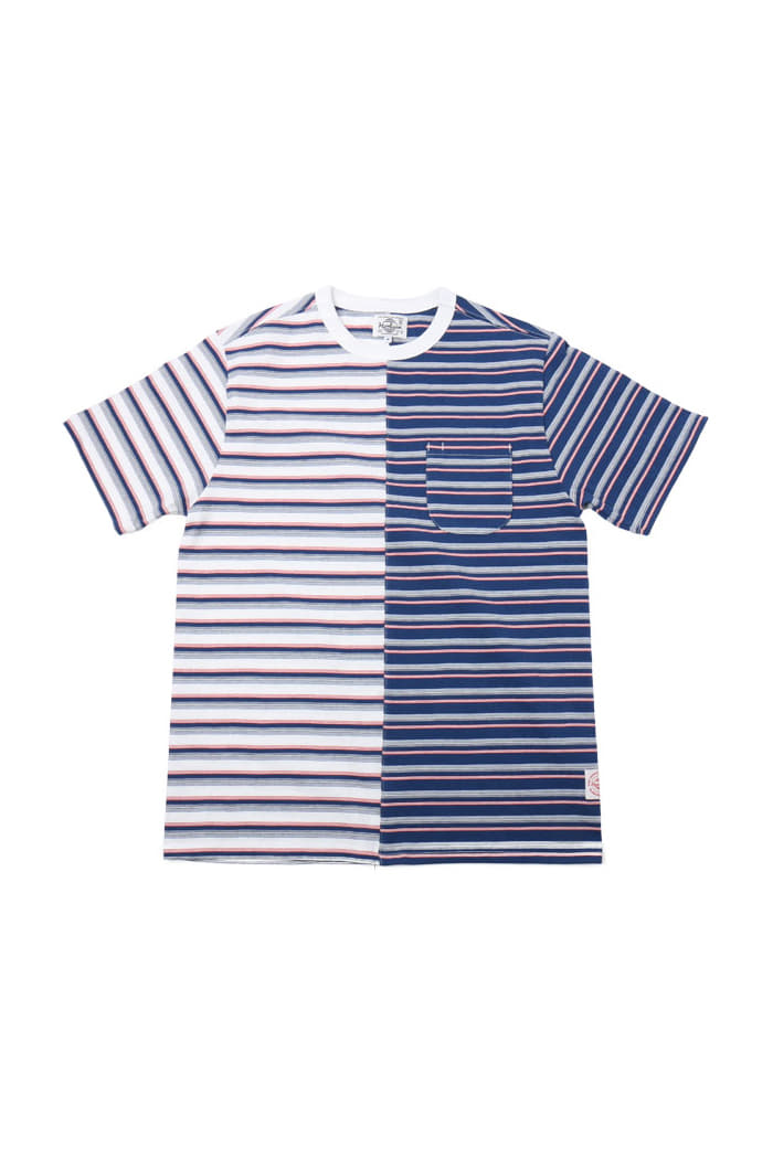 Fairview Pocket Stripe T-shirts Navy