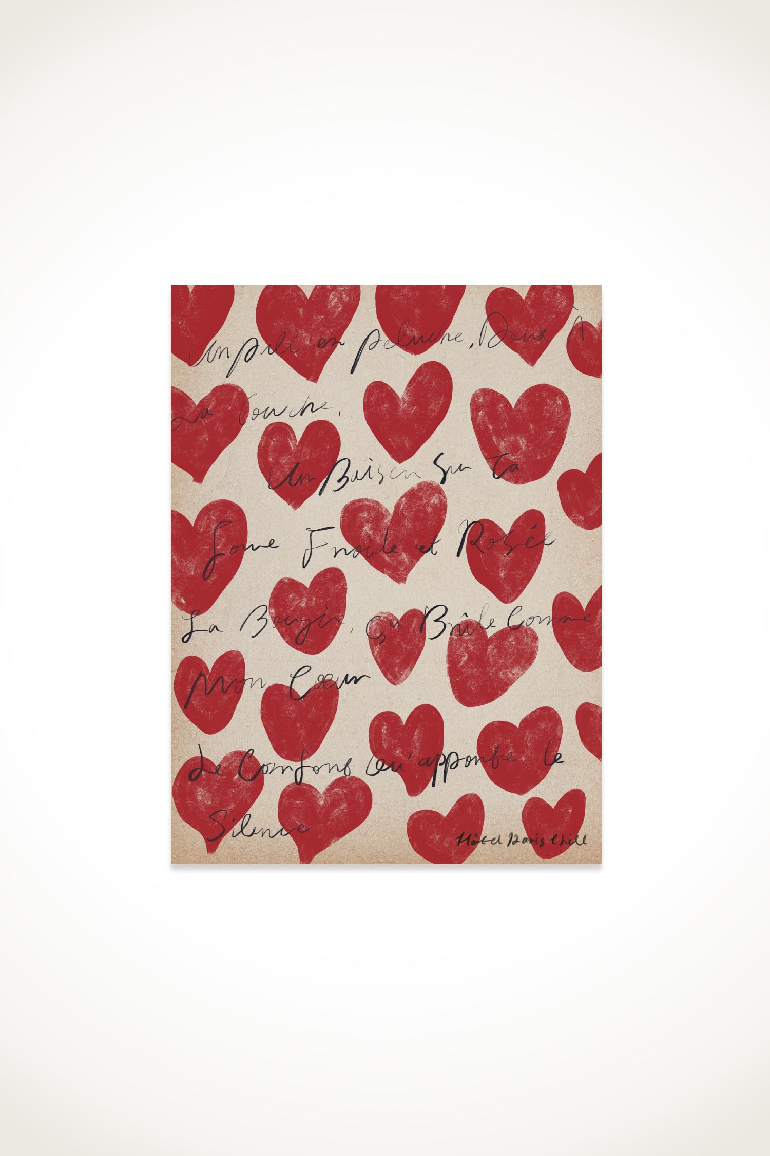 Different Shaped Hearts Postcard