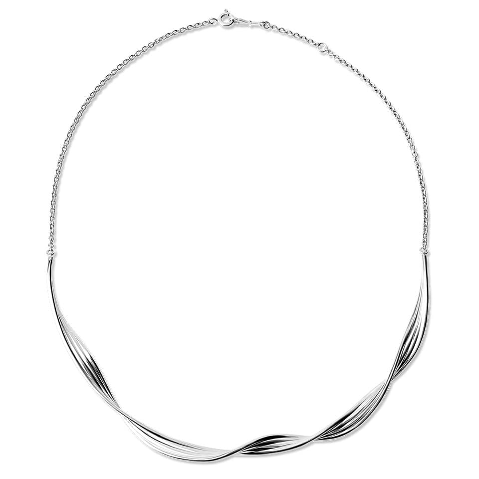 [925 silver] WAVE,wave NECKLACE_2