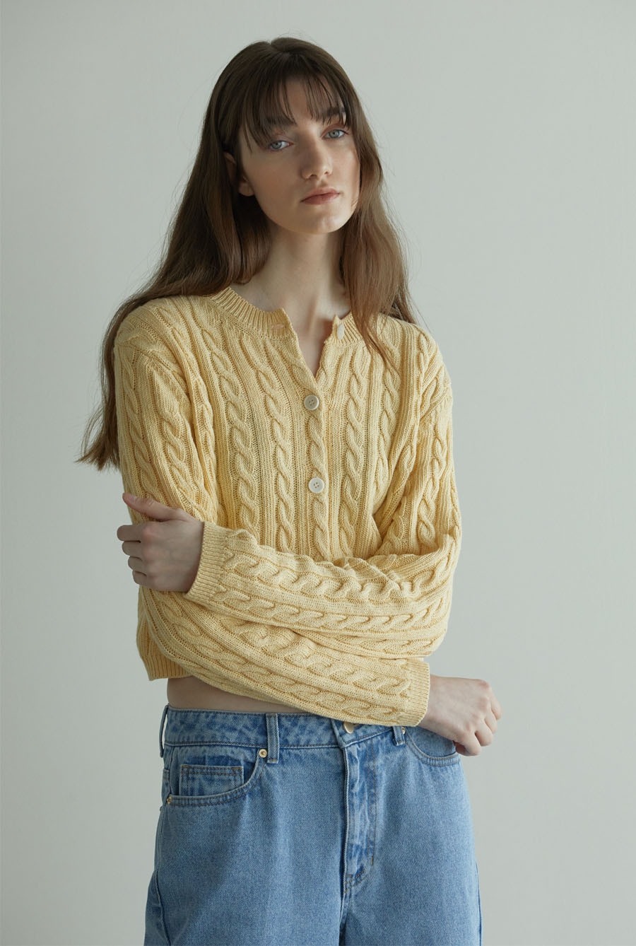 HENRY CARDIGAN (BUTTER YELLOW)